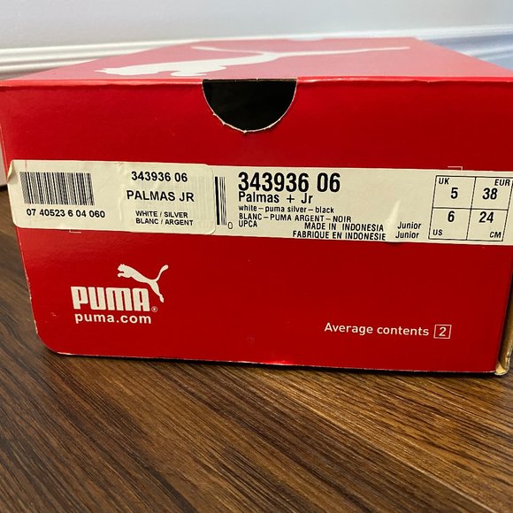 NEW & NEVER WORN PUMA PALMAS White Sneakers - Womens Size 6 - Picture 2 of 5